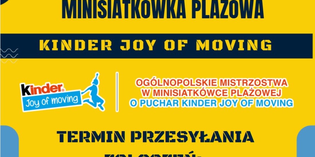 Minisiatkówka plażowa Kinder Joy of Moving 